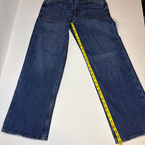 American Eagle Stovepipe Relaxed Fit Dark Blue Jeans Sz8/31  Classic Casual Cozy - Picture 5 of 15